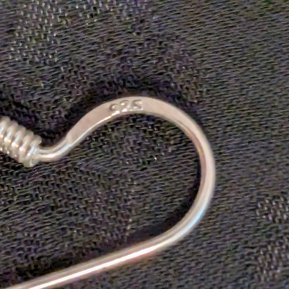 Antique Style Earrings 925 Sterling Silver Pink Rose Quartz Filigree Earrings - Picture 7 of 8